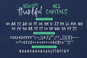 Always Thankful - SVG Font Duo