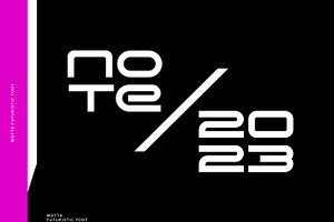 Motto - Futuristic Font