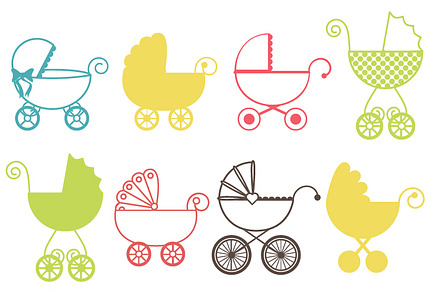 Baby Shower Silhouettes Brushes preview 4