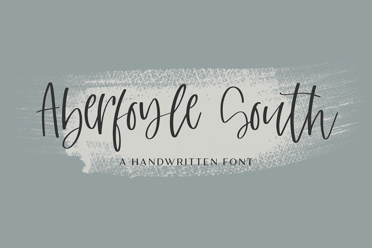 Aberfoyle South Script, a Script Font by Beck McCormick (Photo 1 of 11)