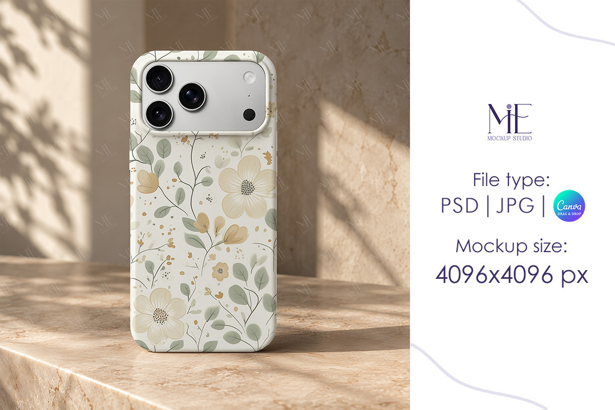 iPhone 18 Case Mockup, an iPhone Mockup by Mie Mockup Studio (Photo 6 of 8)