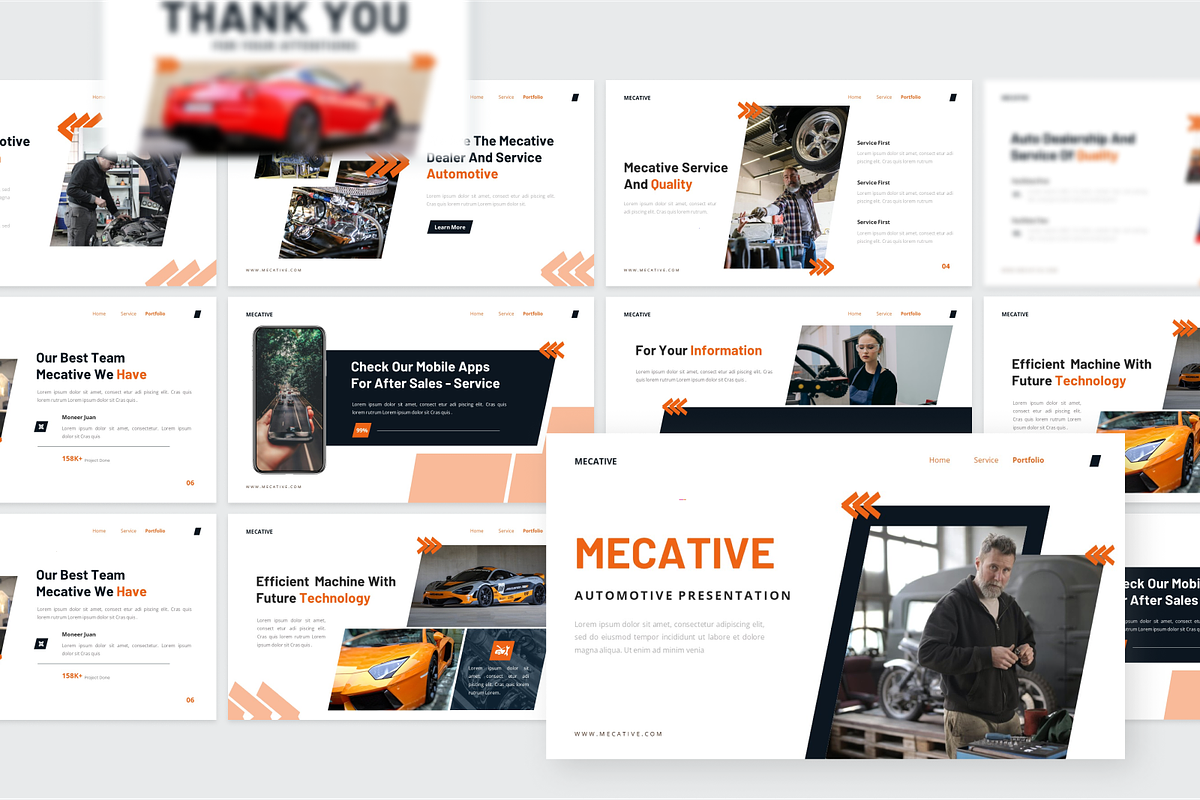 Automotive Presentation Powerpoint, a Presentation Template by SquidPixey (Photo 6 of 6)