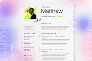 Resume/CV, a Resume Template by Reuix Studio (Thumbnail 1 of 7)