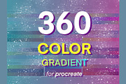 360 Procreate Gradient Color Swatch, a Palette Add-On by LiuBi Art (Thumbnail 1 of 2)