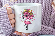 Cute Flamingo Leopard Bow Summer Png, an Illustration by CraftArtStudio (Thumbnail 3 of 4)