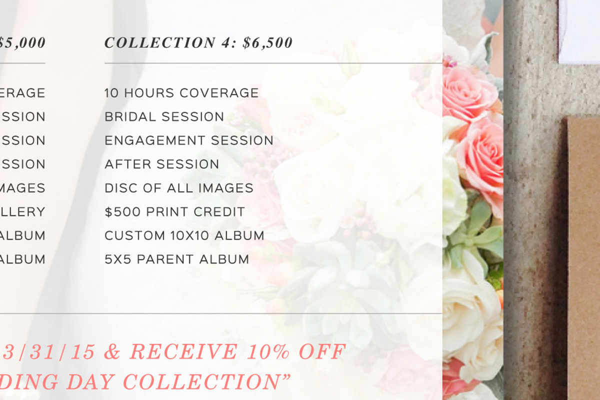 Wedding Photographer Price List, a Flyer Template by roselindoco (Photo 2 of 3)