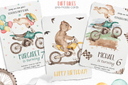 Dirt bikes watercolor, a Decorative Illustration by Marina Ermakova (Thumbnail 5 of 11)