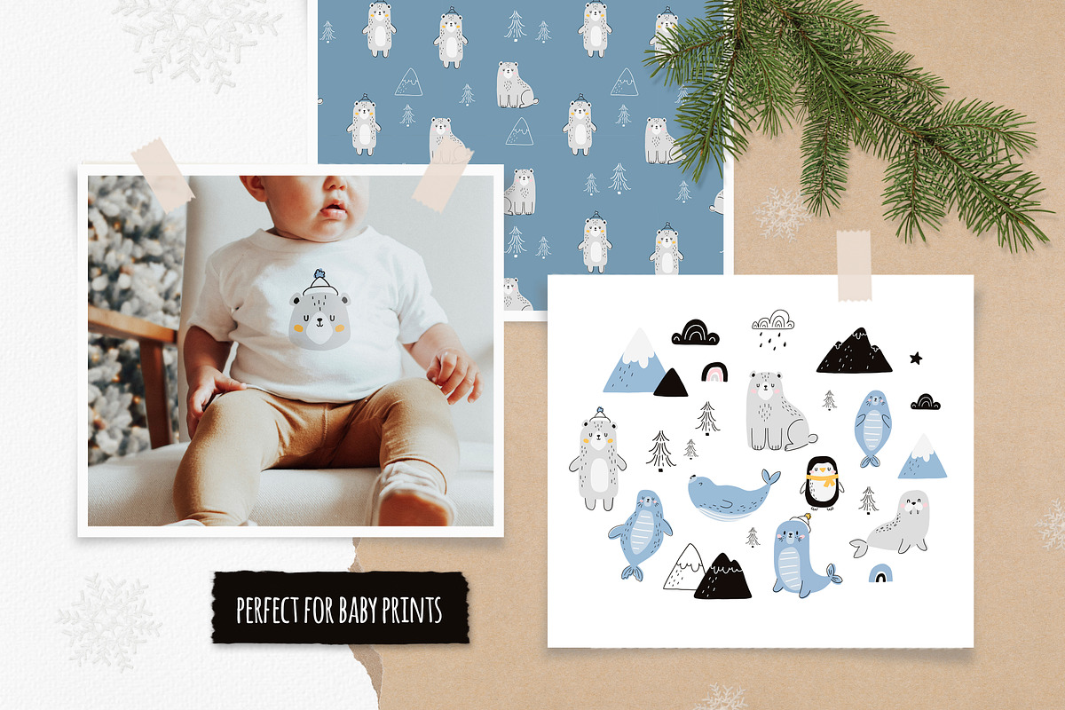 Arctic animals. Vector collection, a Pattern Graphic by AfonshinaArt (Photo 4 of 8)