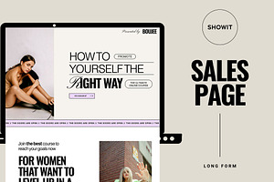 Course Sales Page Template Showit