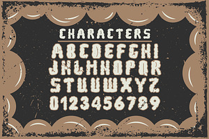 Handcrafted Bubble Font