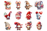 Yarn Crochet Valentines Gnome PNG, an Illustration by SinaCreation (Thumbnail 2 of 11)