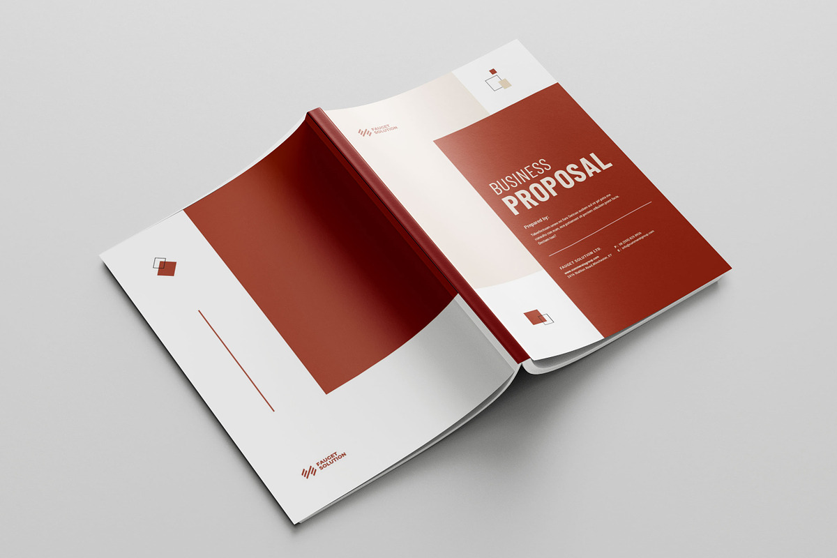 Business Proposal Template, Brochure, a Brochure Template by Niofix (Photo 6 of 6)