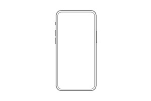 Outline drawing thin frame trendy, a Technology Illustration by Flashvector