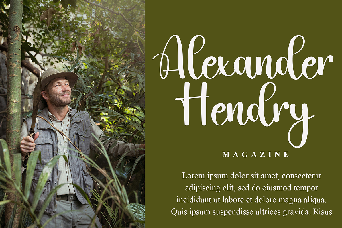 Military, a Handwritten Font by FreshTypeINK (Photo 2 of 7)