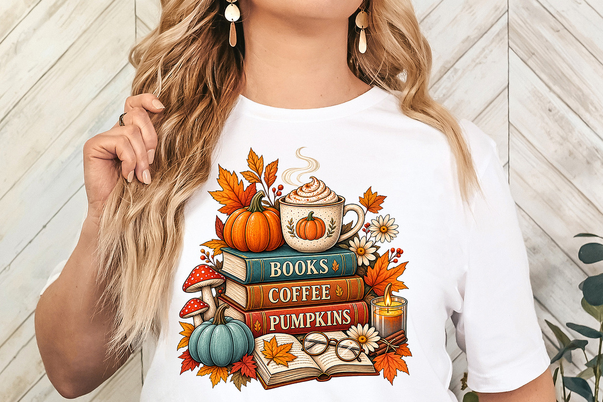 Books Coffee Pumpkins CozyAutumn PNG, an Object Graphic by Star Graphic Design (Photo 7 of 12)