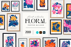 Floral - Poster Builder, a Texture Illustration by KetteCreate