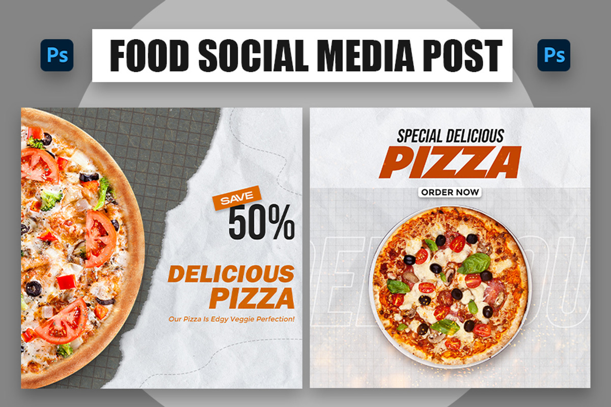 Food Instagram Social Media Posts, a Social Media Template by Northfrom (Photo 1 of 3)