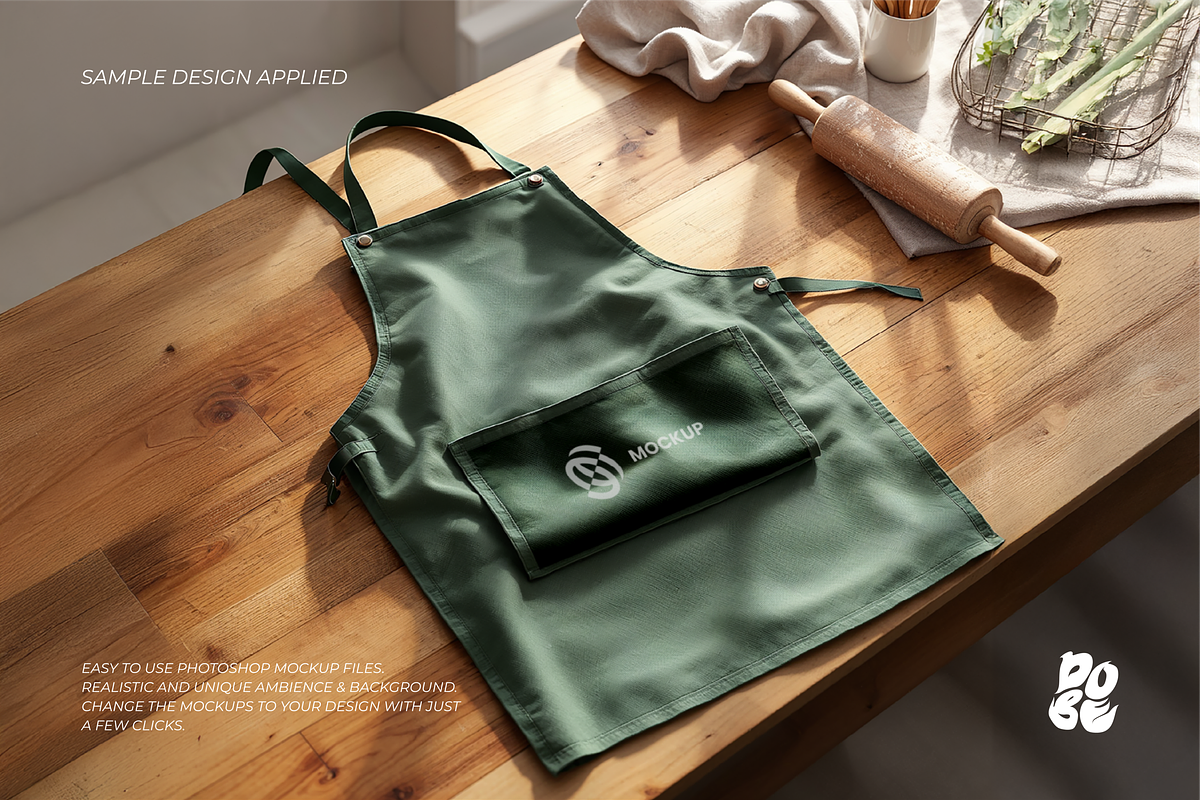 Apron Mockup Set, a Household Mockup by DOBE Studio (Photo 8 of 8)