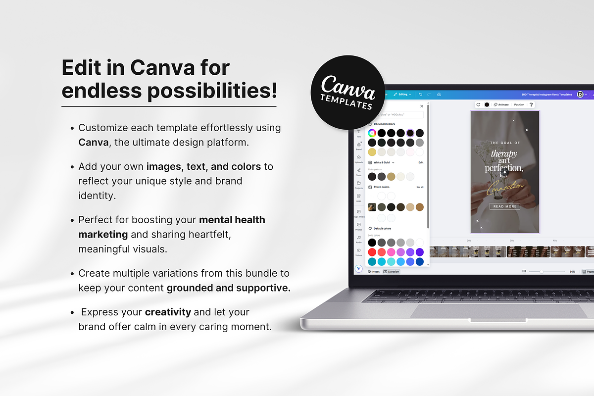 100 Therapist Reels Templates, a Social Media Template by DigiPax (Photo 9 of 10)