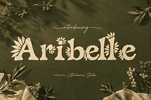 Aribelle Floral Font