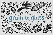 Whiskey, Craft Beer & Spirits Doodle, a Food Illustration by Huza Studio (Thumbnail 2 of 10)