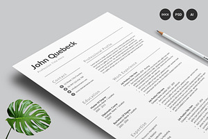 Resume Template / CV