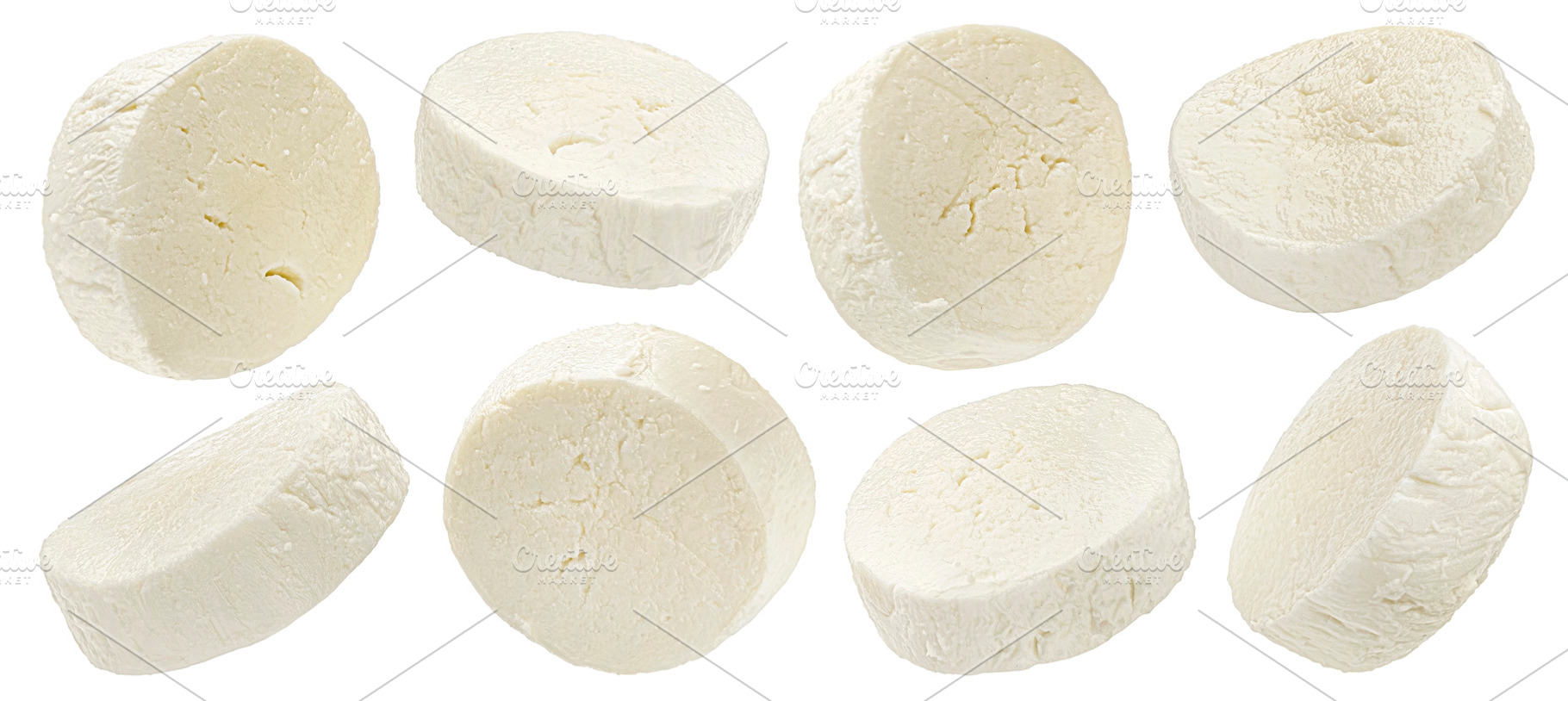 Mozzarella cheese slices collection, a Food & Drink Photo by Max Lashcheuski