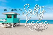 Salty Kisses A Handwritten Typeface, a Handwritten Font by Kitaleigh (Thumbnail 1 of 2)