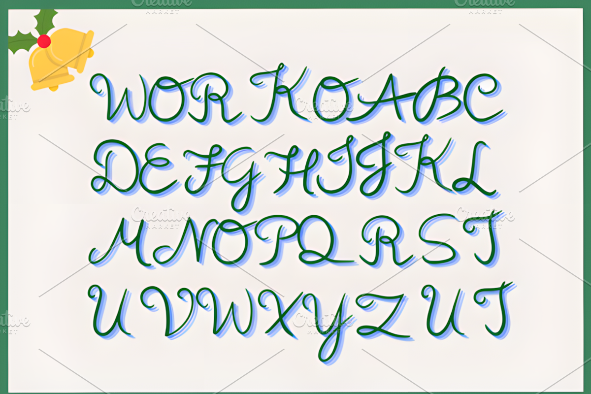Christmas Child Font, a Script Font by Coco Bloom (Photo 5 of 5)