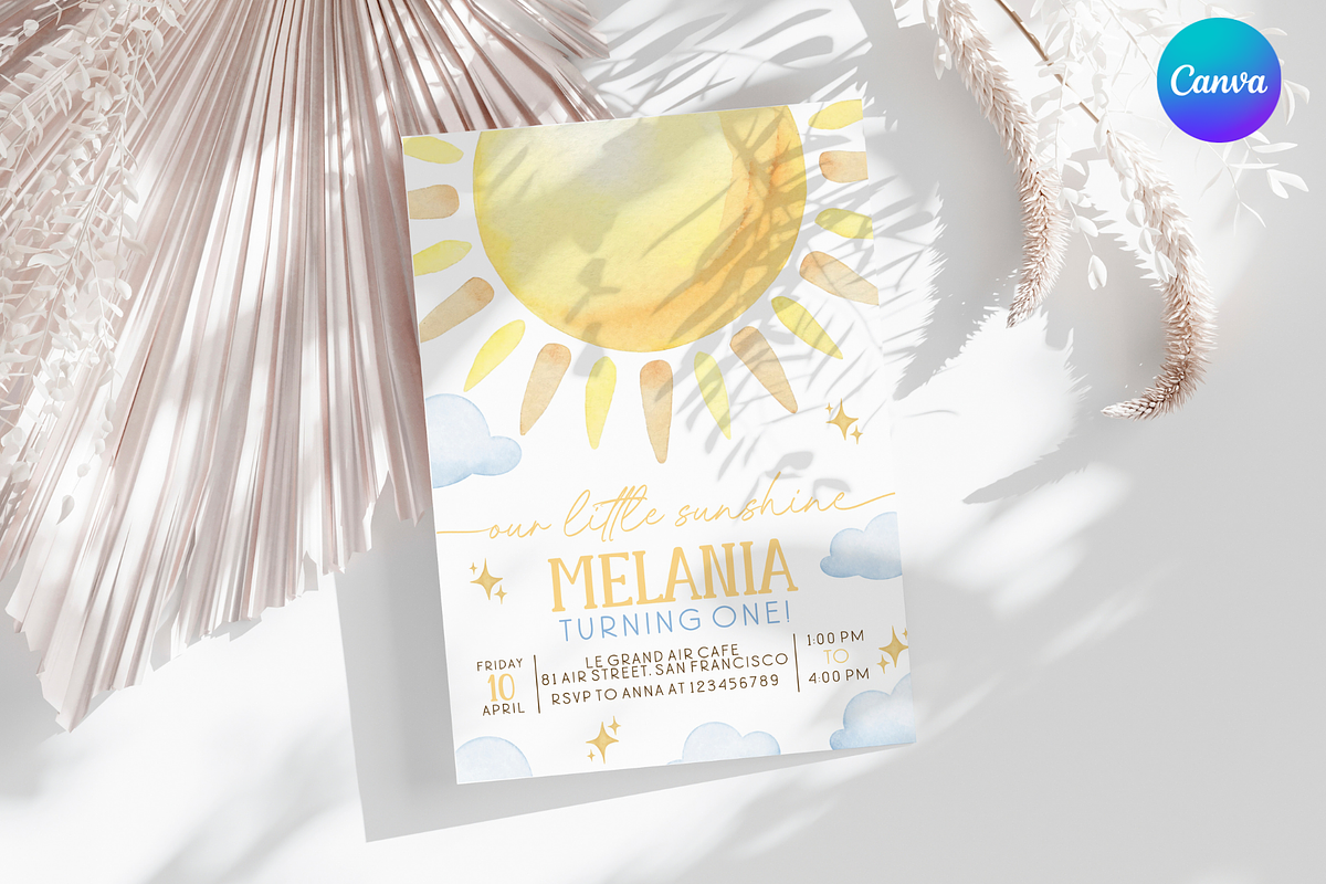 Trip Around The Sun Bday Invite, a Templates & Theme by Digital_Mind (Photo 1 of 3)