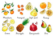 Food watercolor. Fruits and berries, a Food Illustration by irina.vaneeva (Thumbnail 10 of 10)