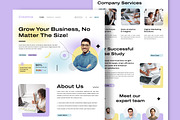 Creative Business Landing Page, a Landing Page Template by CreativeShaper (Thumbnail 1 of 6)