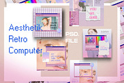 Aesthetik - Retro Computer, a Social Media Template by Dirtytemp Studio (Thumbnail 2 of 6)