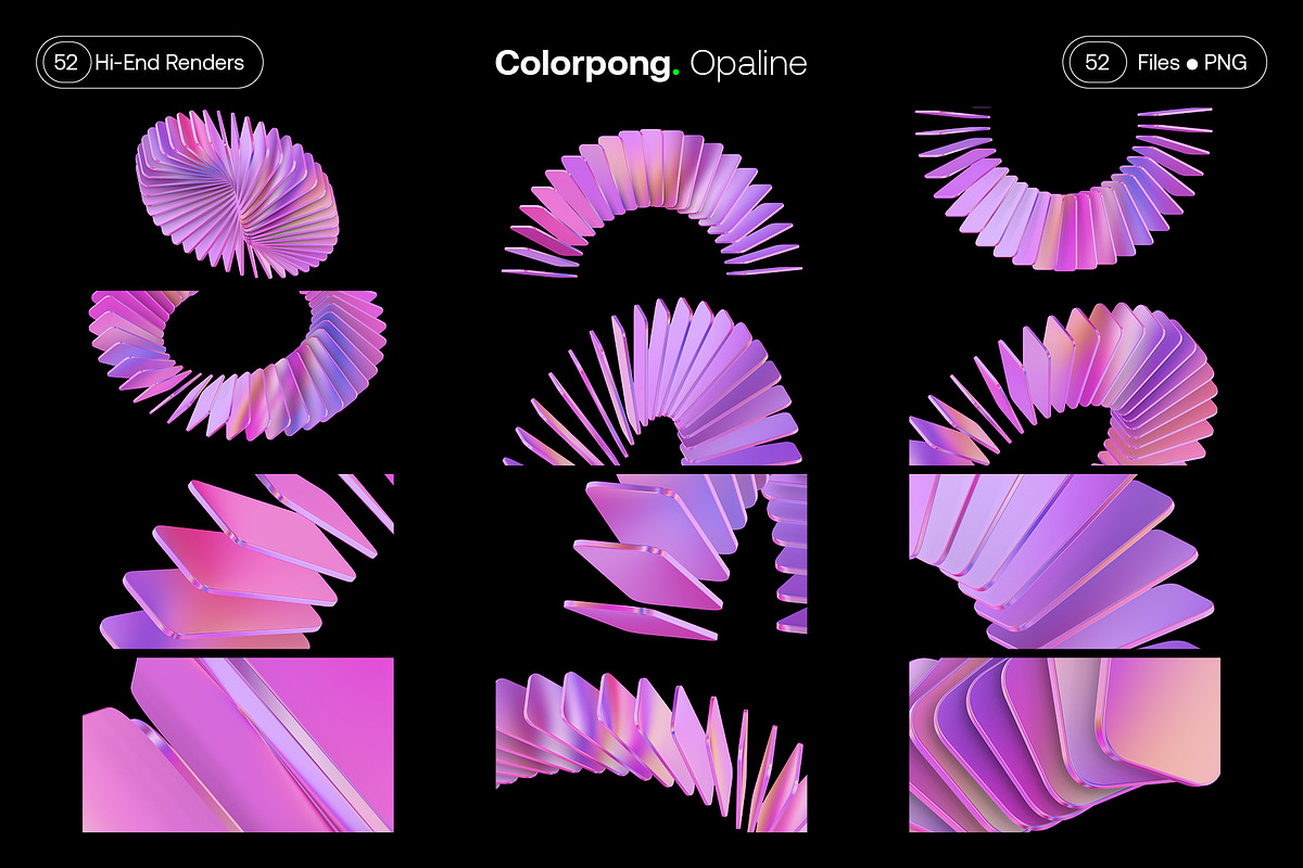Opaline - 3D Abstract Bundle, a Graphic by Colorpong (Photo 22 of 25)