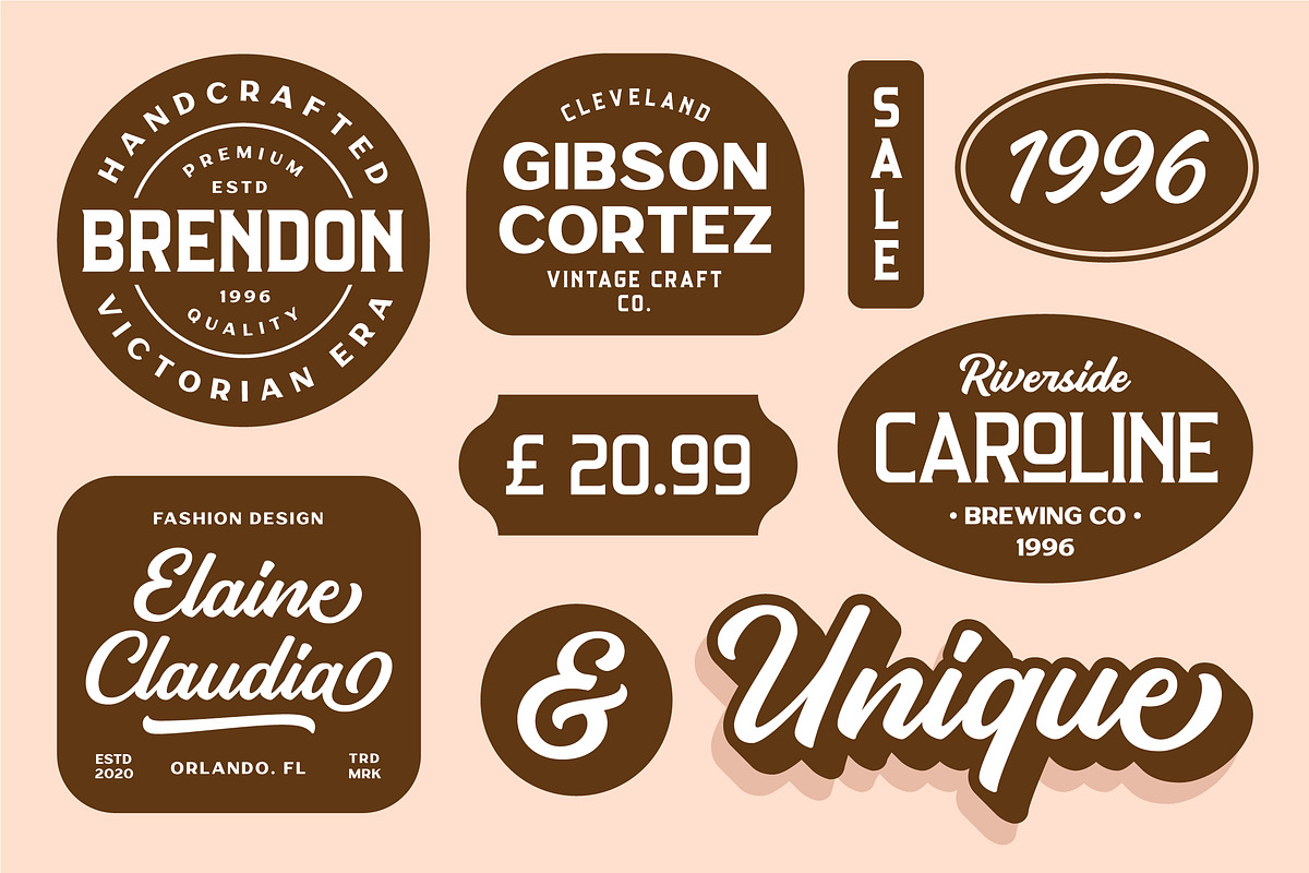 Pierce Jameson - Font Family, a Sans Serif Font by Grezline Studio (Photo 8 of 13)