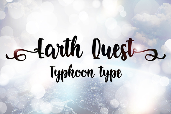 Earth Quest font preview 3