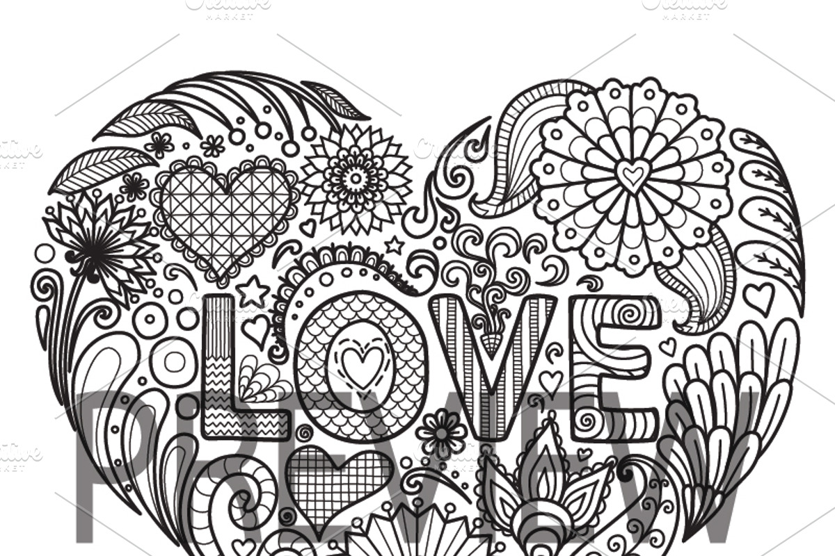 35 Valentine's coloring, an Animal Illustration by Somjai King (Photo 15 of 36)