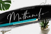 Mathanifo Script, a Script Font by Cotbada_studio (Thumbnail 2 of 7)
