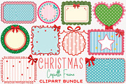 Christmas Coquette Frame Clipart PNG, an Illustration by SinaCreation (Thumbnail 1 of 7)