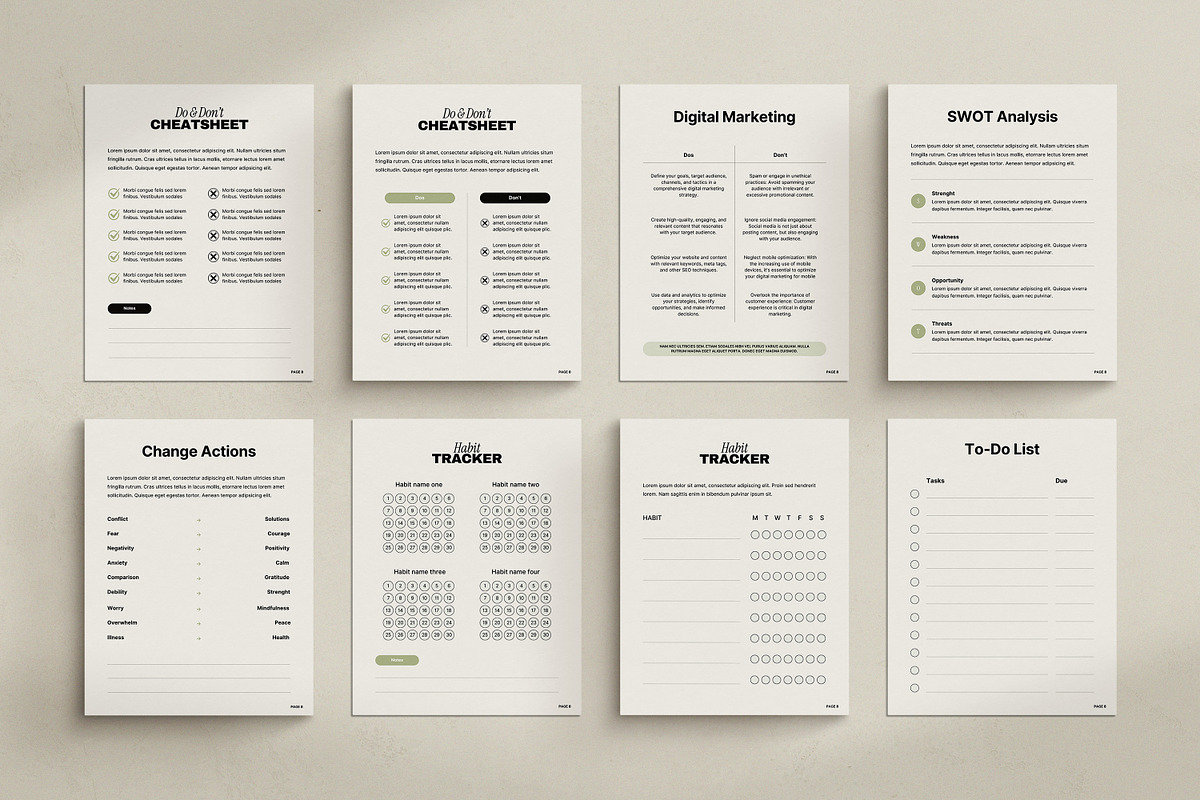 ADE / 2in1 Ebook & Workbook Kit, a Magazine Template by Wildnun Studio (Photo 30 of 46)
