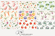 70 vegetable seamless pattern, a Pattern Graphic by Poppy Lane Studio (Thumbnail 2 of 10)