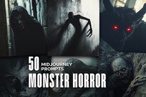 50 Monster Horror Midjourney Prompts