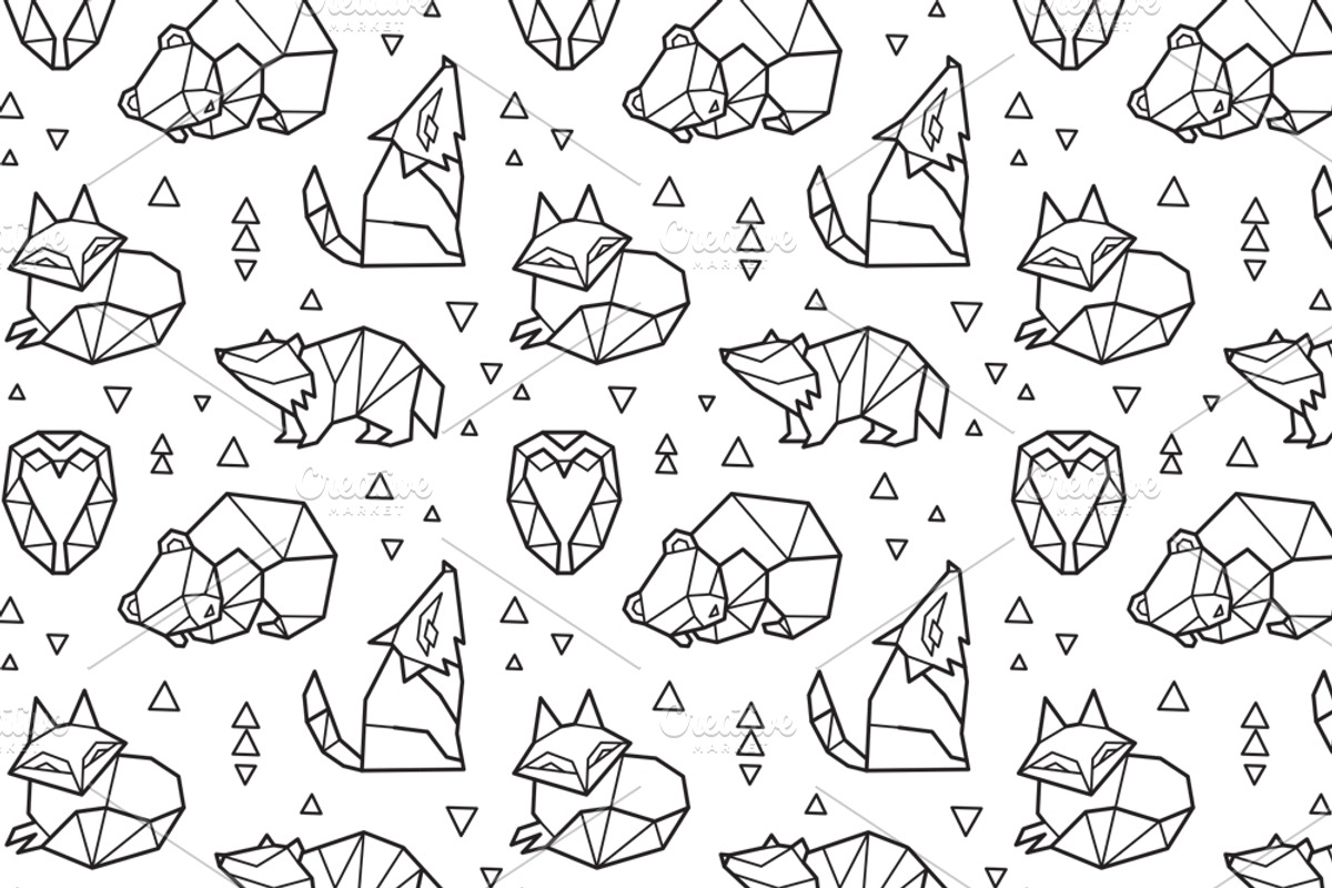Gold Geometric Patterns, a Pattern Graphic by PenguinHouse (Photo 2 of 10)