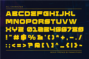 Nexus - Futuristic Display Font, a Sans Serif Font by Pian45 Studio (Thumbnail 6 of 8)