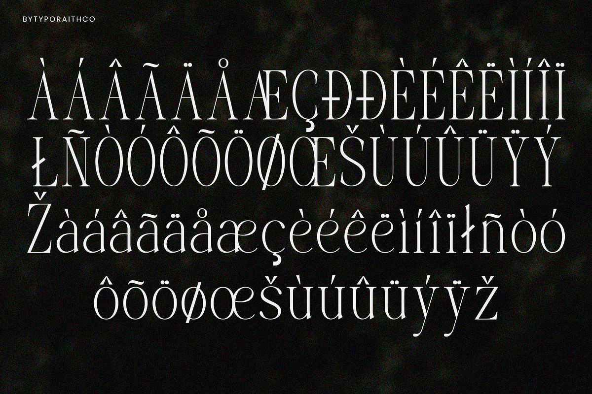 Bevaloire | A Modern Display Serif, a Serif Font by Typoraith Co (Photo 7 of 7)