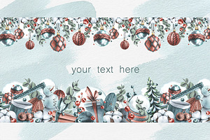 Cozy Winter Watercolor Templates