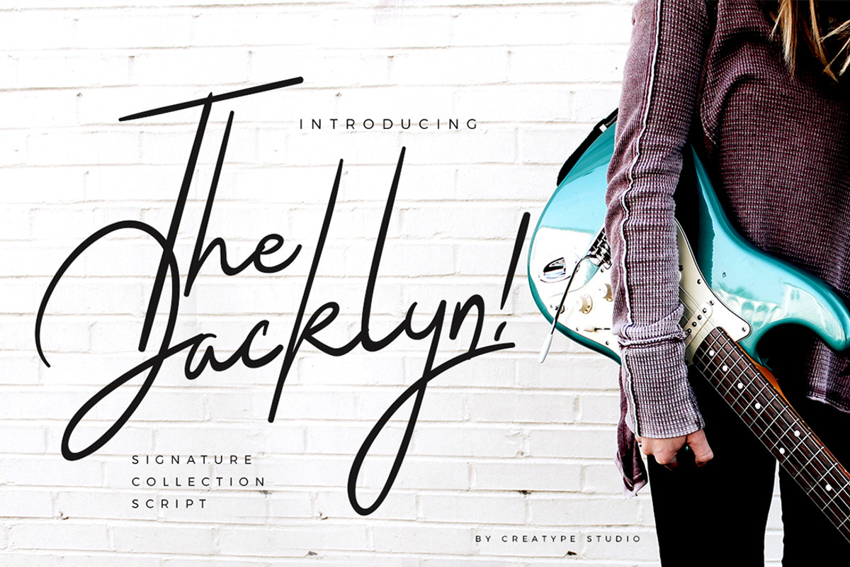 The Jacklyn Signature Business Font