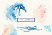 DEEP OCEAN Watercolor set, an Illustration by Lemaris (Thumbnail 4 of 8)