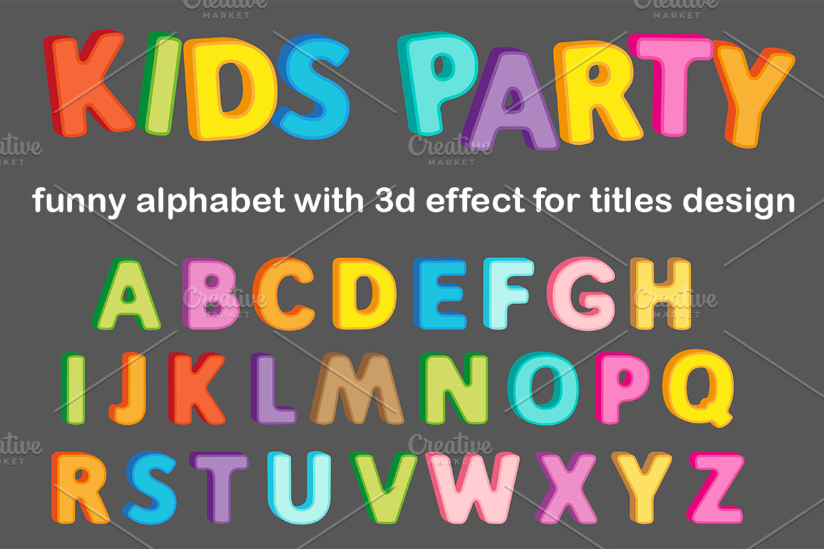 Funny Alphabet Fonts, an Education Illustration by Nataliia Toporovska (Photo 2 of 5)