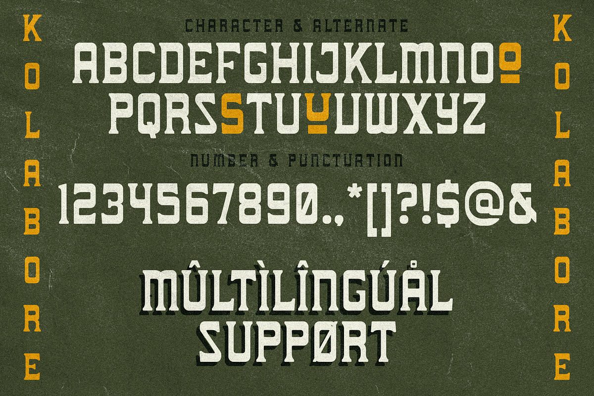 Kolabore - vintage Display, a Serif Font by Invasi Studio (Photo 10 of 10)